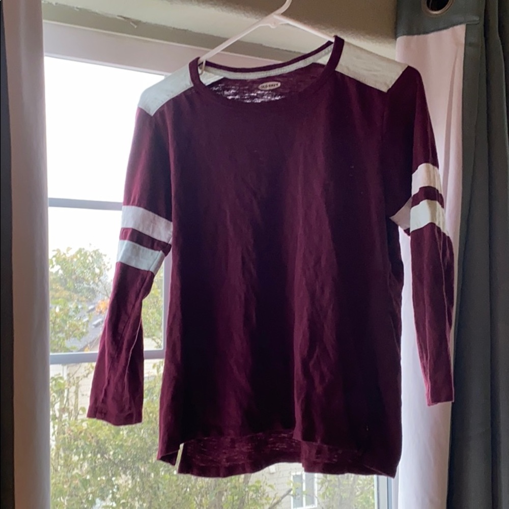Long Sleeve Shirt Maroon